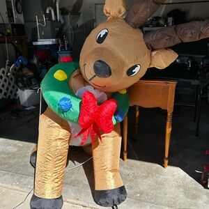 Animated Inflatable Reindeer